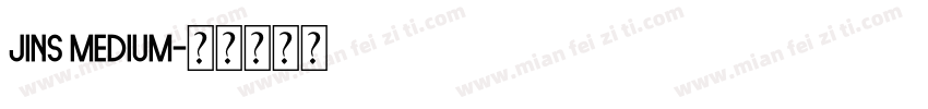 JINS Medium字体转换